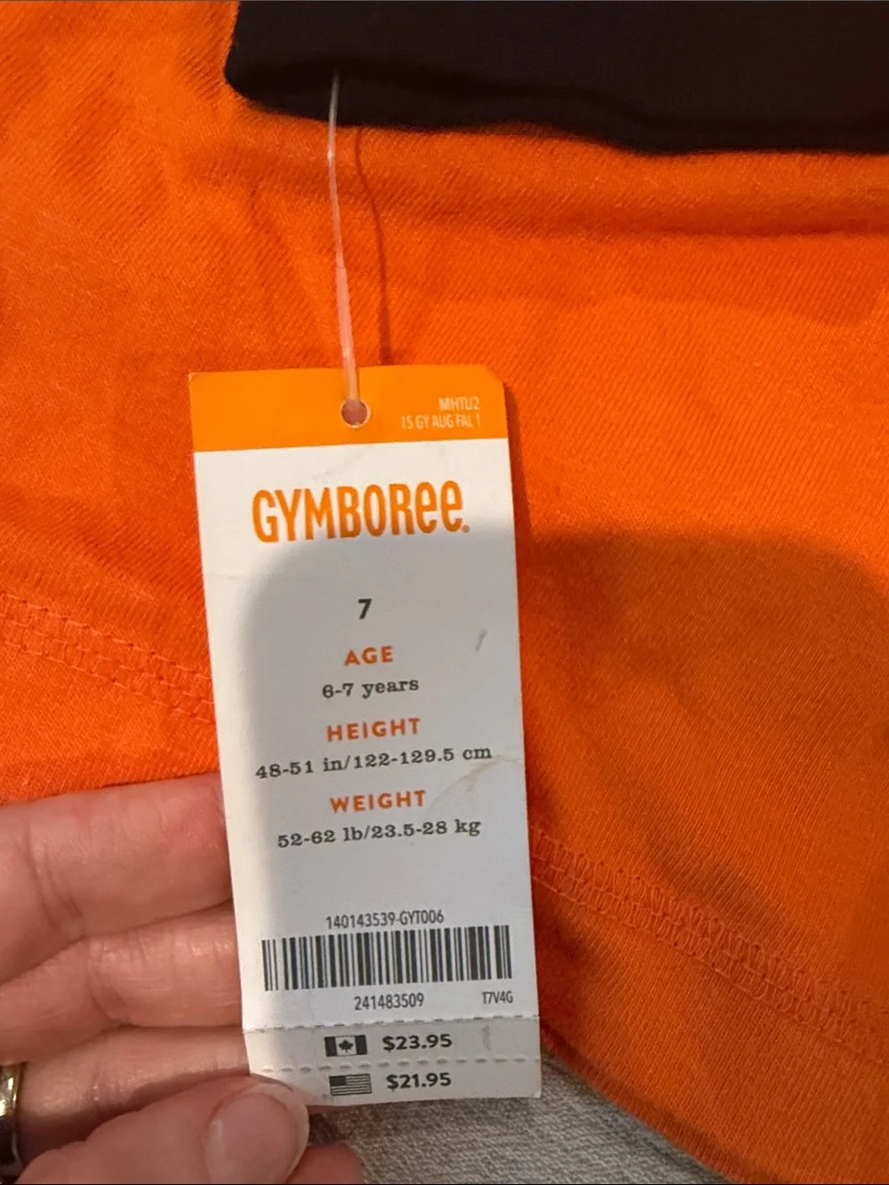 Gymboree Orange & Black Halloween Pumpkin Hooded Tee